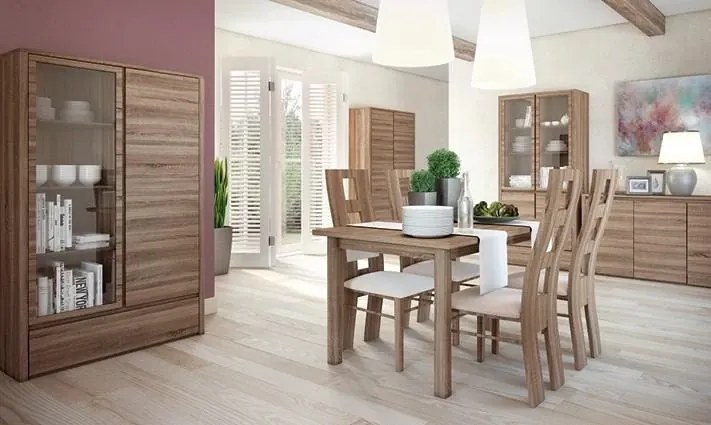 Vitrína Montana W2D, lefkas ciemny