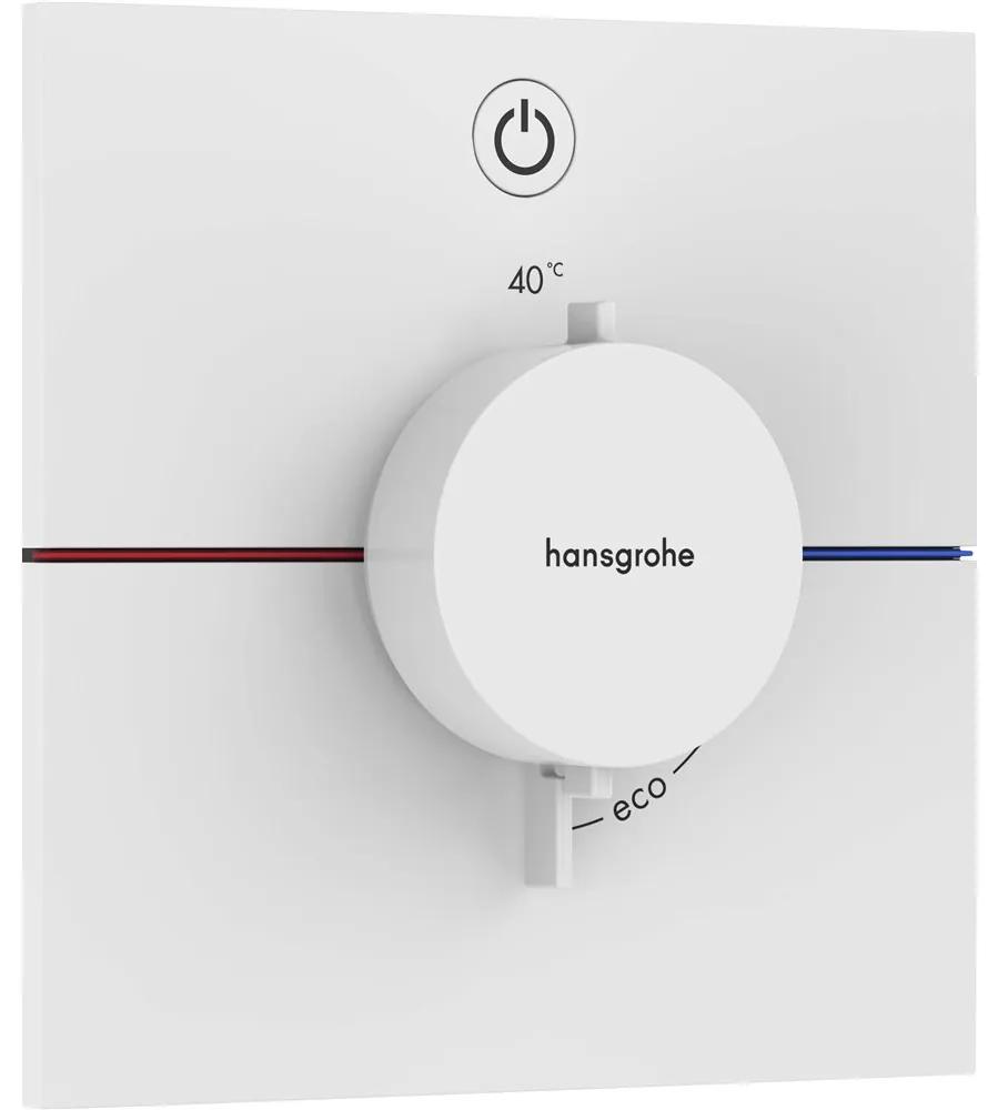 HANSGROHE ShowerSelect Comfort E termostat pod omietku pre 1 spotrebič, matná biela, 15571700