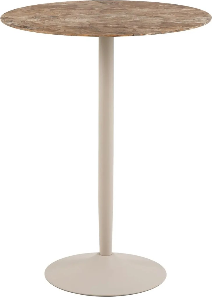 Keramický barový stôl Malta 105 cm béžový mramor