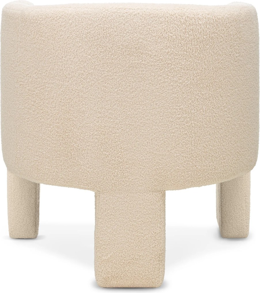 Designové křeslo Lorraine bouclé béžové