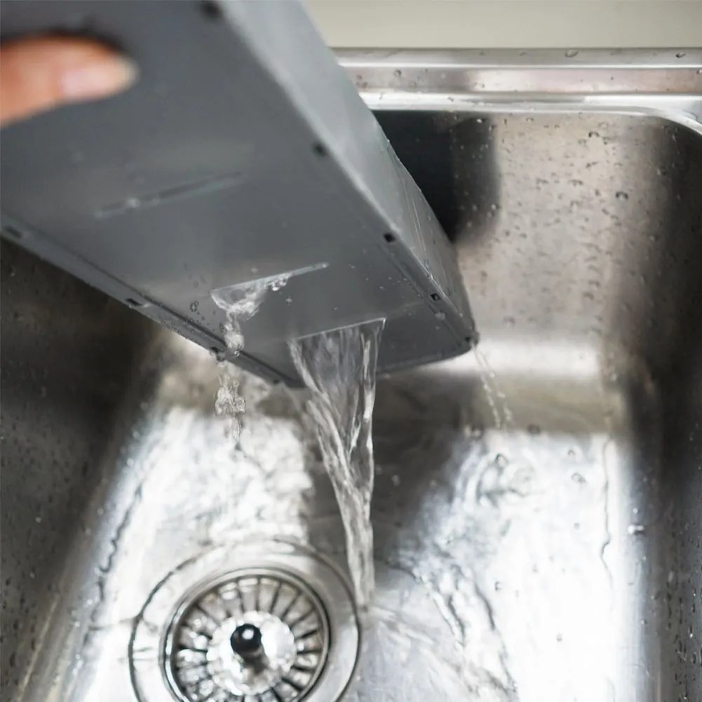 VILDE Organizér na nože, až na 18 nožov, plastový sivý - 39 x 14,5 x 7,5 cm