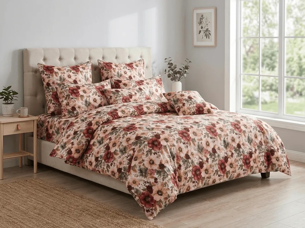 Obliečky z mikrovlákna FIORENA farebné Rozmer obliečky: 2 ks 70 x 90 cm | 200 x 220 cm