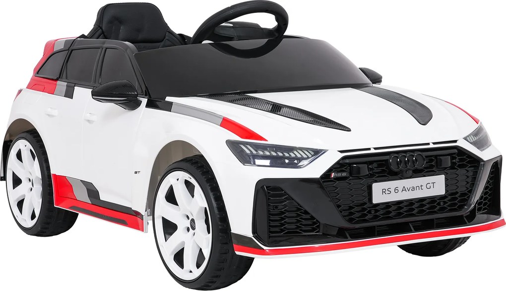 Ramiz Audi RS6 Avant GT elektrické autíčko pre deti biele