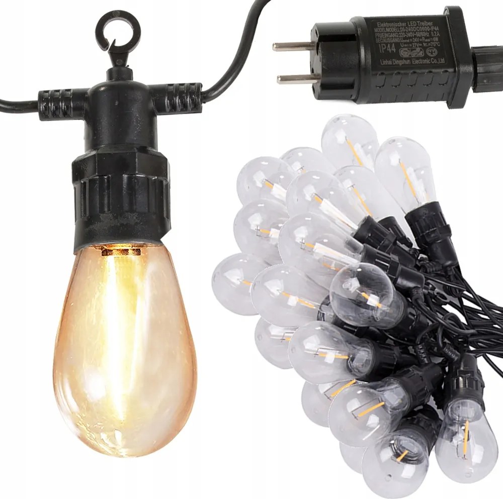 LED svetelná záhradná girlanda LUCENT, 20 m