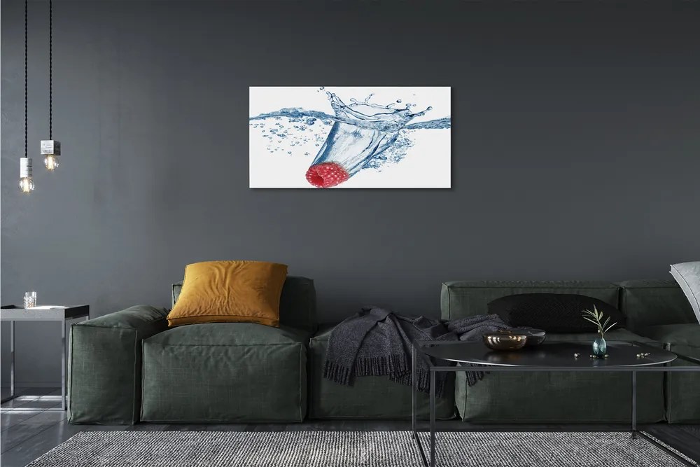 Obraz canvas malina voda 120x60 cm
