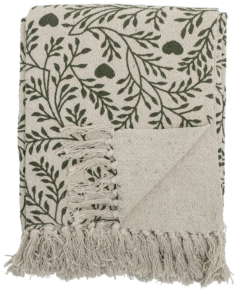 Bloomingville Prehoz z recyklovanej bavlny Maribelle Green 160 x 130 cm