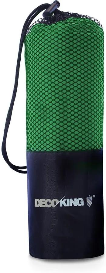 Zelená rýchloschnúca osuška DecoKing EKEA, 80 × 160 cm