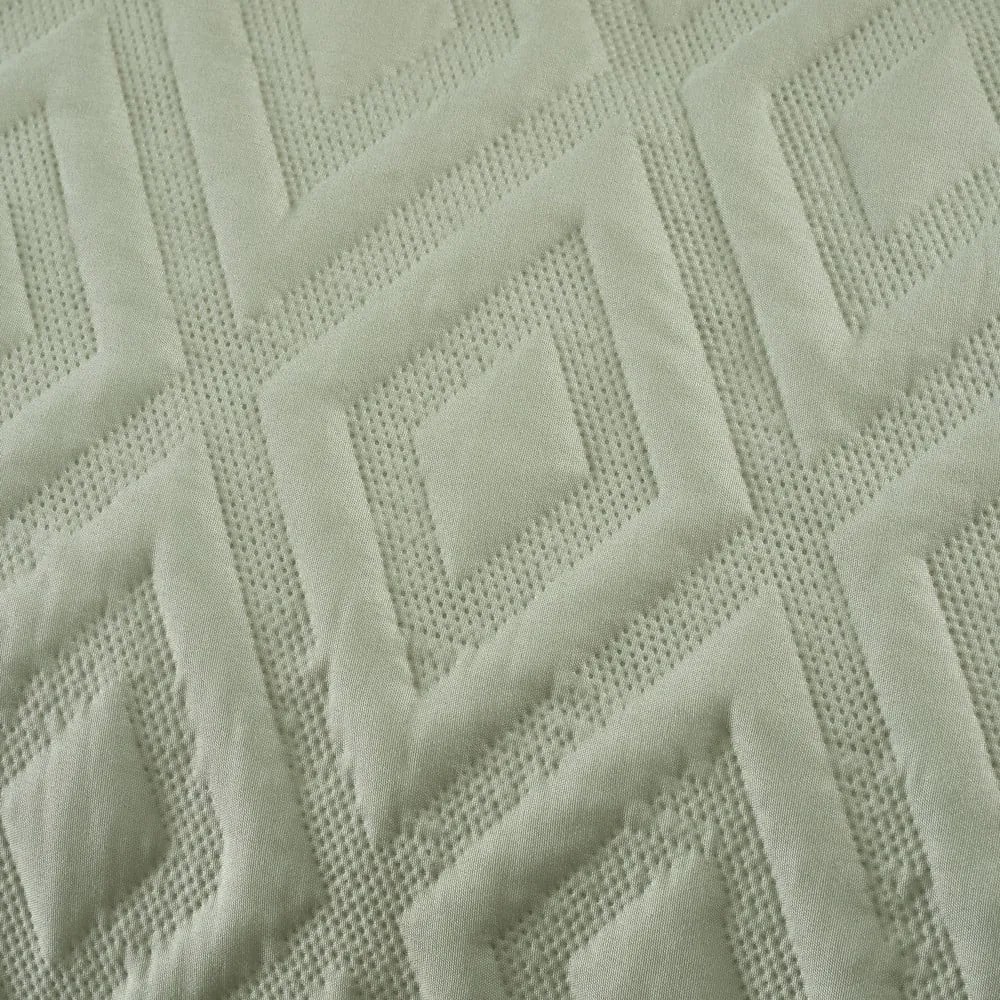 Zelené obliečky na dvojlôžko/predĺžené 230x220 cm Jacob Geo – Catherine Lansfield