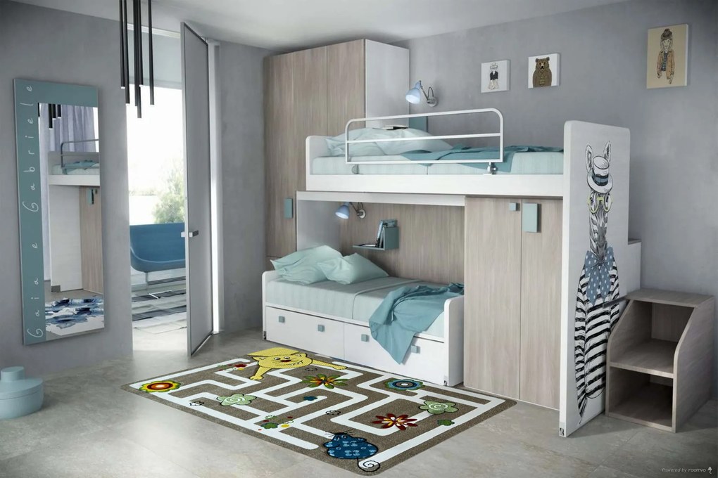 Berfin Dywany, Kusový koberec Smart Kids 22303 Beige, 120x180, béžová, detská izba