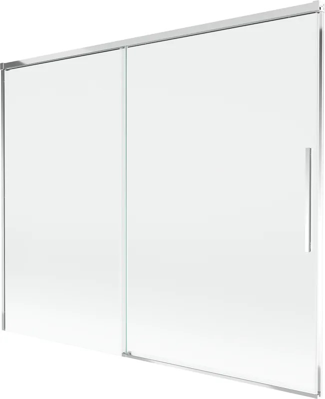 Mexen Rox, 2-krídlová posuvná vaňová zástena 190 x 150 cm, 8mm číre sklo, chrómový profil, 8C9-190-001-01-00
