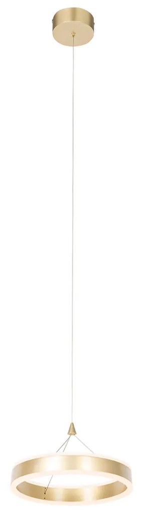 Závesné svietidlo mosadz 30 cm vrátane LED 3-stupňový stmievač - Lyani