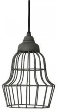 Šedé kovové stropné svetlo Birk - Ø 17 * 27 cm