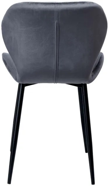 Jedálenská stolička DALLAS VELVET grafitová