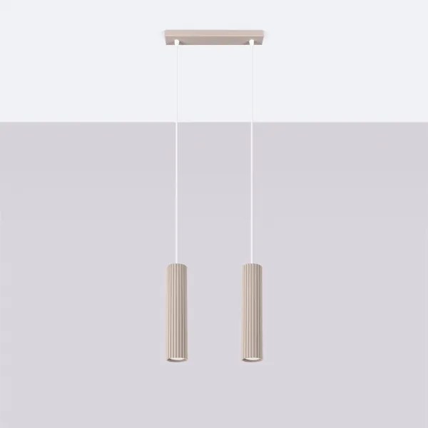 Brilagi - Luster na lanku CRESTO 2xGU10/10W/230V taupe