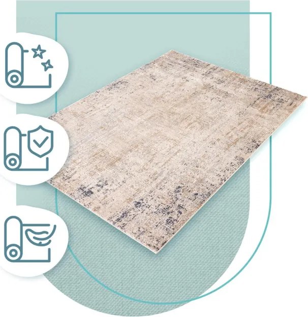 Koberec Pula Z285B svetlosivý / béžový