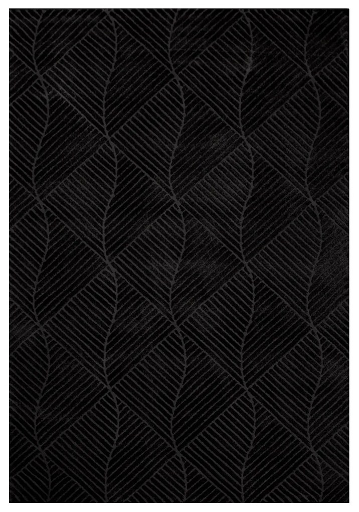 Dekorstudio Jednofarebný koberec FANCY 904 - čierny Rozmer koberca: 140x200cm