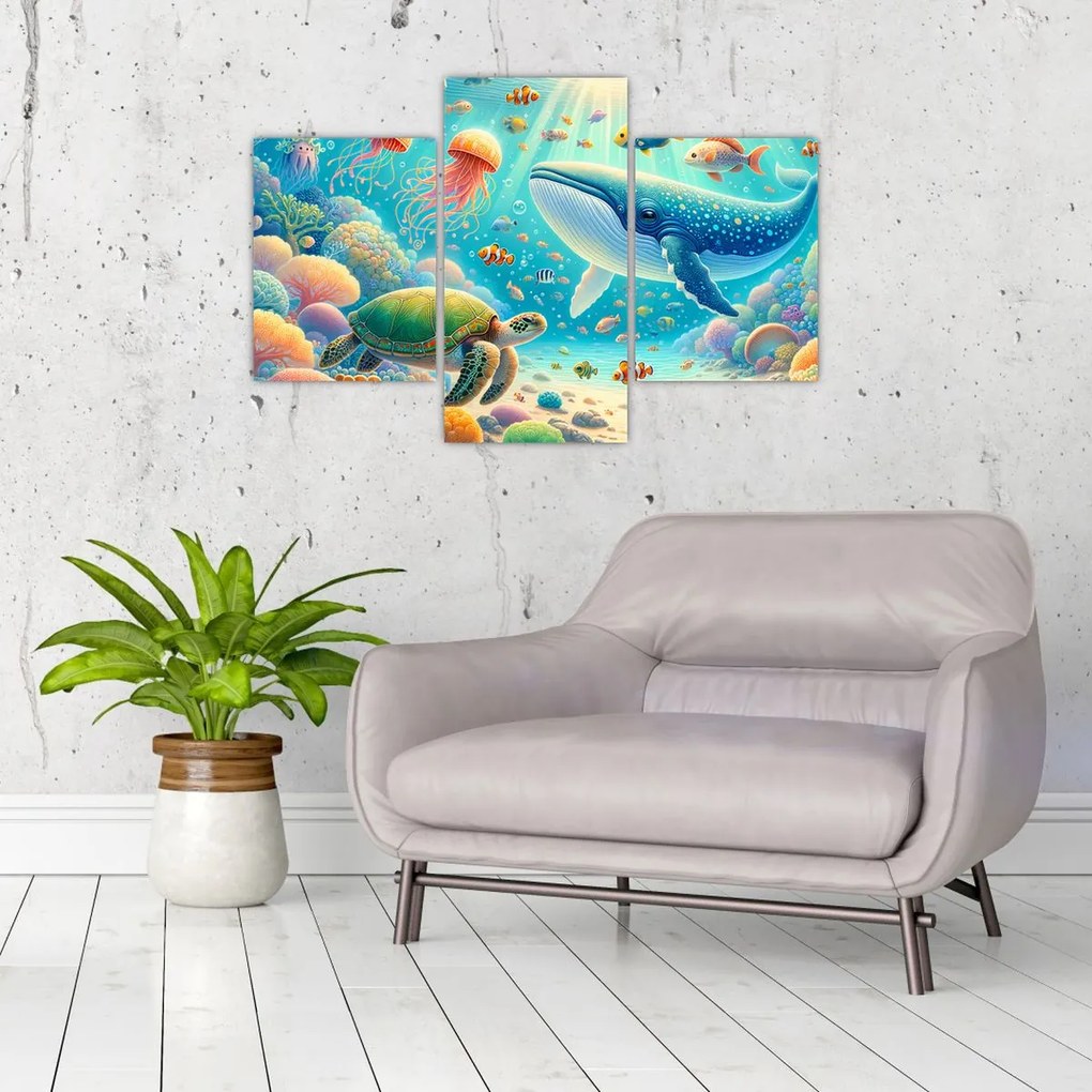 Obraz - Svet pod hladinou (90x60 cm)
