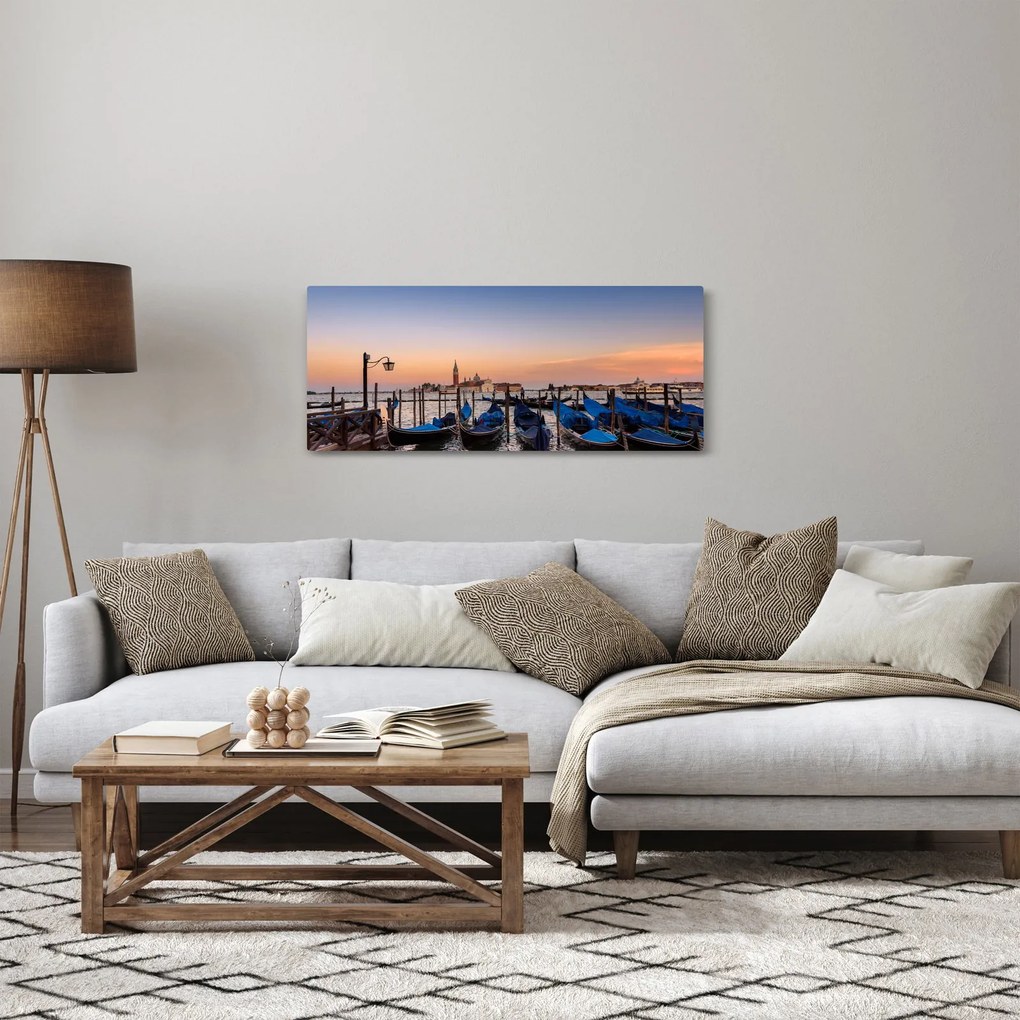 Obraz - talianska gondola (120x50 cm)