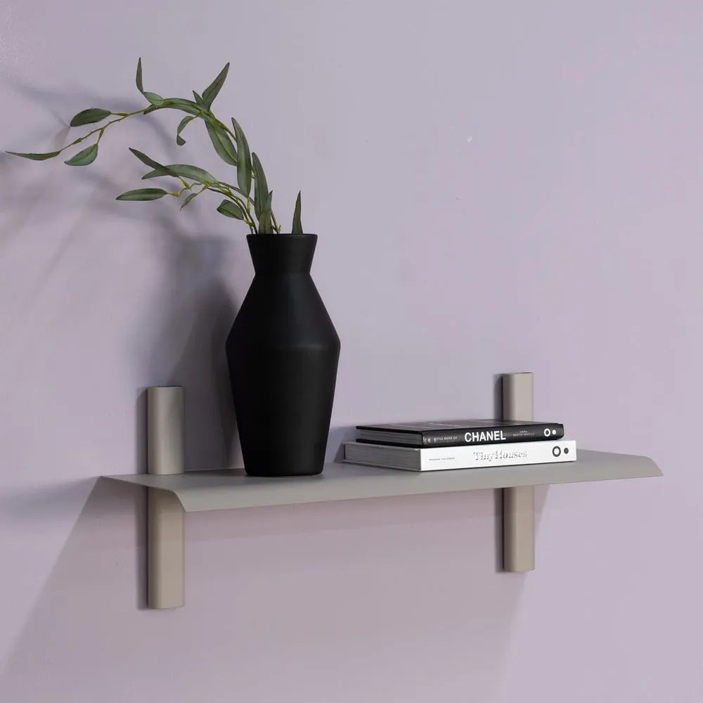 Taupe kovová polica 60 cm Hola – Spinder Design