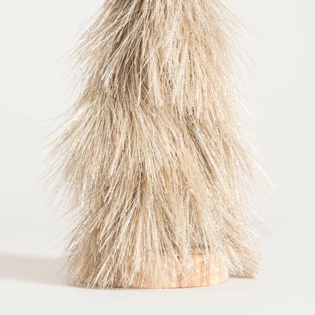 Vianočná dekorácia CANNE béžový stromček 757570