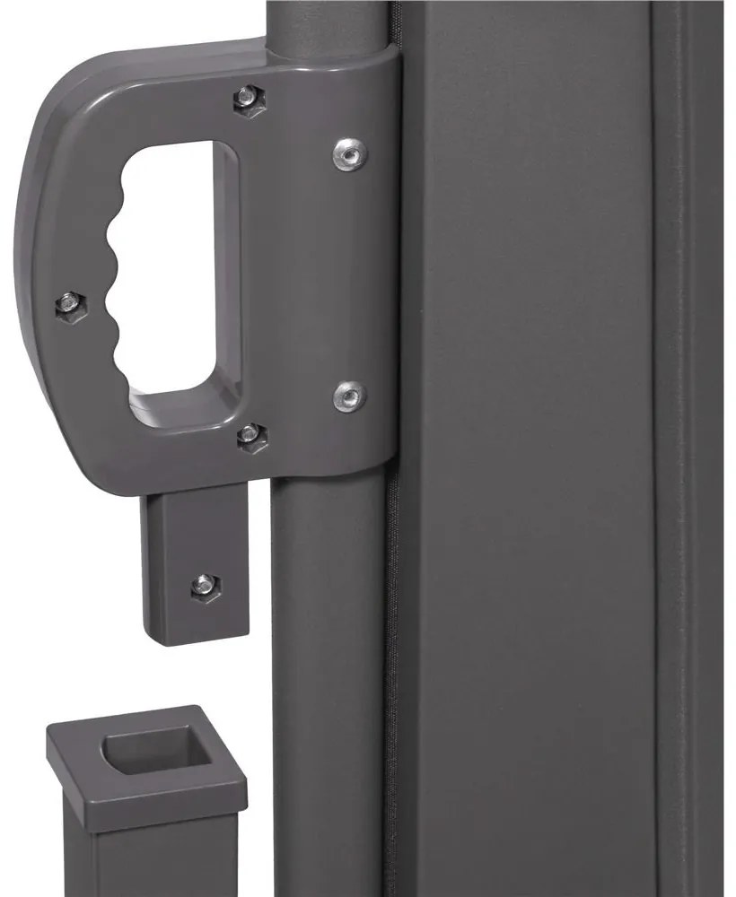 Bočná markíza 160 x 300 cm SPRINGOS AW0002 - tmavosivá