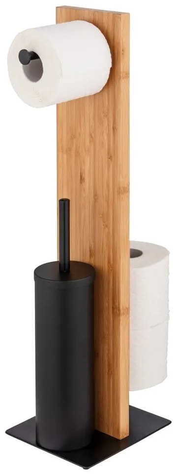 Stojan na toaletný papier s WC kefou Wenko Lesina