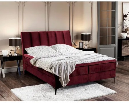Čalouněná postel ALABAMA rozměr 160x200 cm Červená