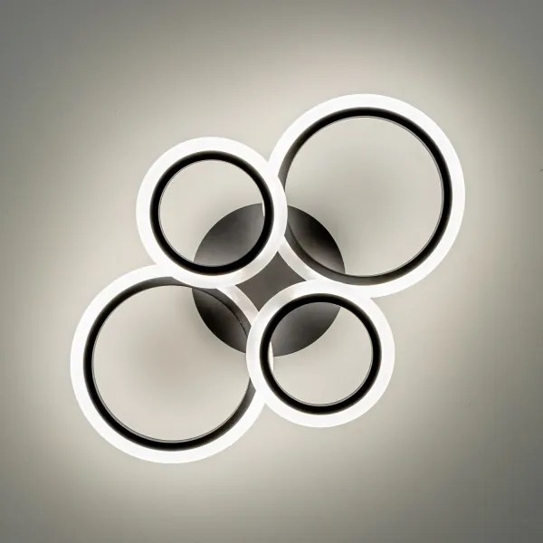 Brilagi - LED Stmievateľný prisadený luster ORBITS LED/50W/230V 3000-6500K antracit + DO