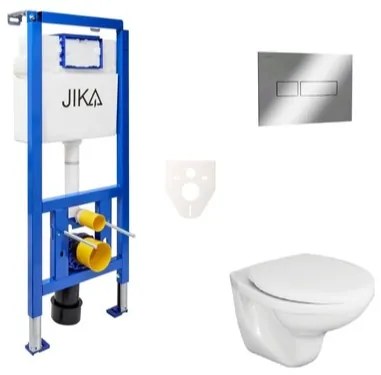 Cenovo zvýhodnený závesný WC set Jika do ľahkých stien / predstenová montáž + WC Fayans Neo SIKOJSJ2, 1 ks
