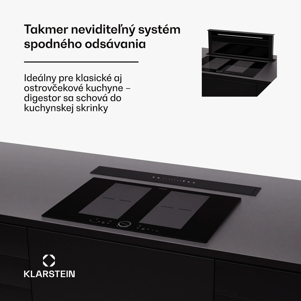 Klarstein Royal Flush Eco 75 digestor 75 cm 714 m³/h EEK A++
