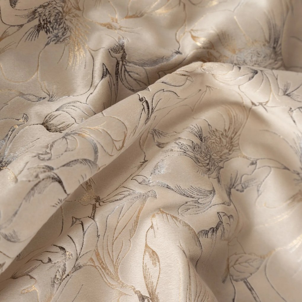 ZATEMŇOVACÍ ZÁVES NA KRÚŽKOCH CARMELA 140X250 CM KVETY