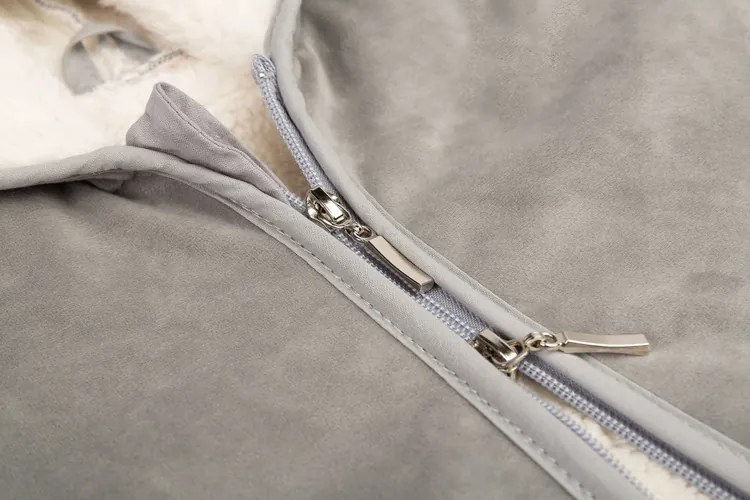 SENSILLO Pončo do autosedačky GREY PLUSH