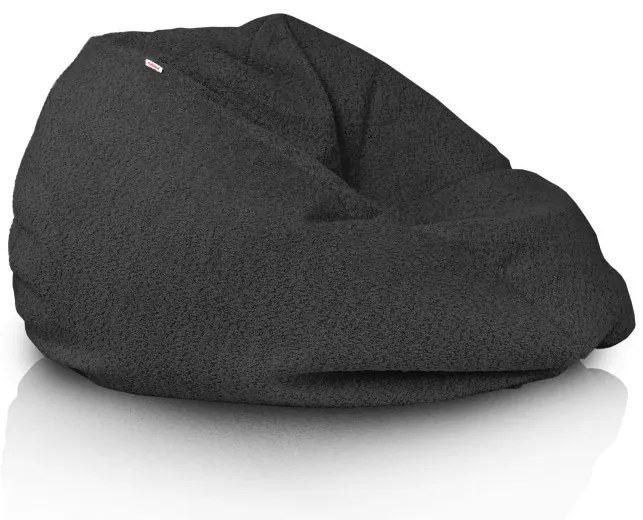 Sedací vak SAKO čierny bouclé