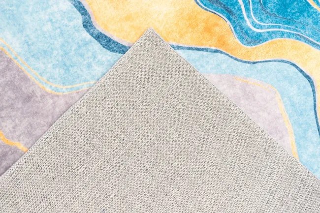 Protišmykový koberec NOVO mramor / zlatý