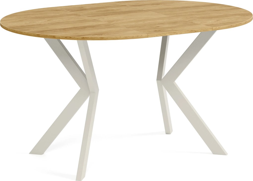 Okrúhly rozkladací jedálensky stôl DEVO Veľkosť: 90 - 128 cm