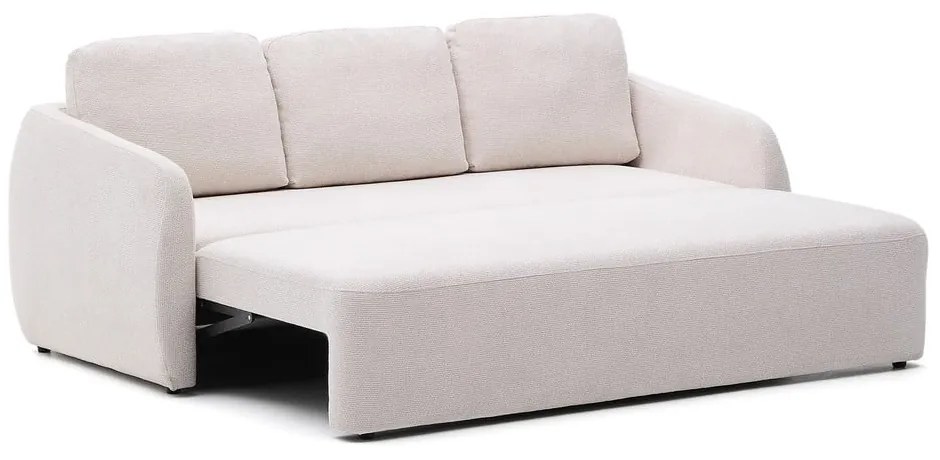 Krémová ženilková rozkladacia pohovka 225 cm Laira – Kave Home