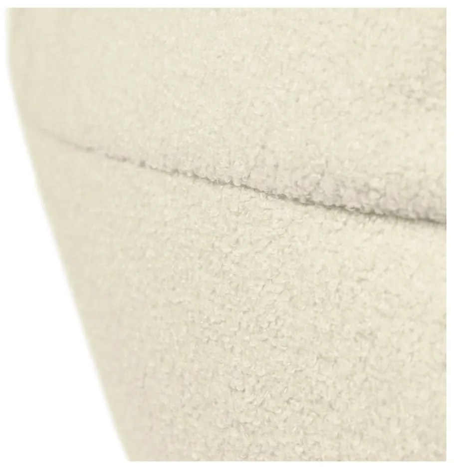 Krémový sedací vak z textílie buklé Razzmatazz – SLOWDOWN