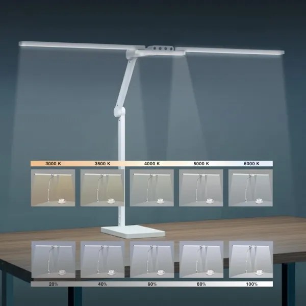 Brilagi-LED Stmievaná dotyková stolová lampa VARIO LED/24W/230V 3000-6500K biela