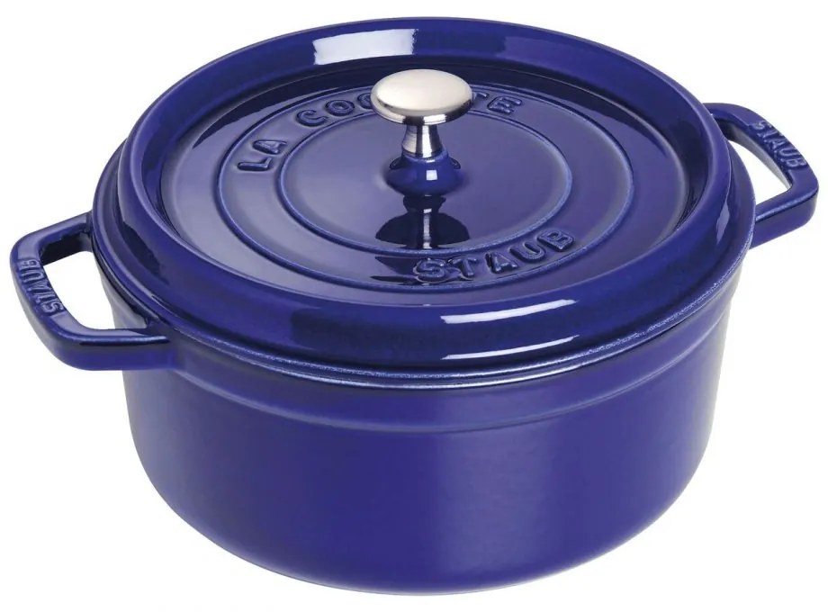 Staub Cocotte hrniec okrúhly 24 cm/3,8 l tmavomodrý, 1102491