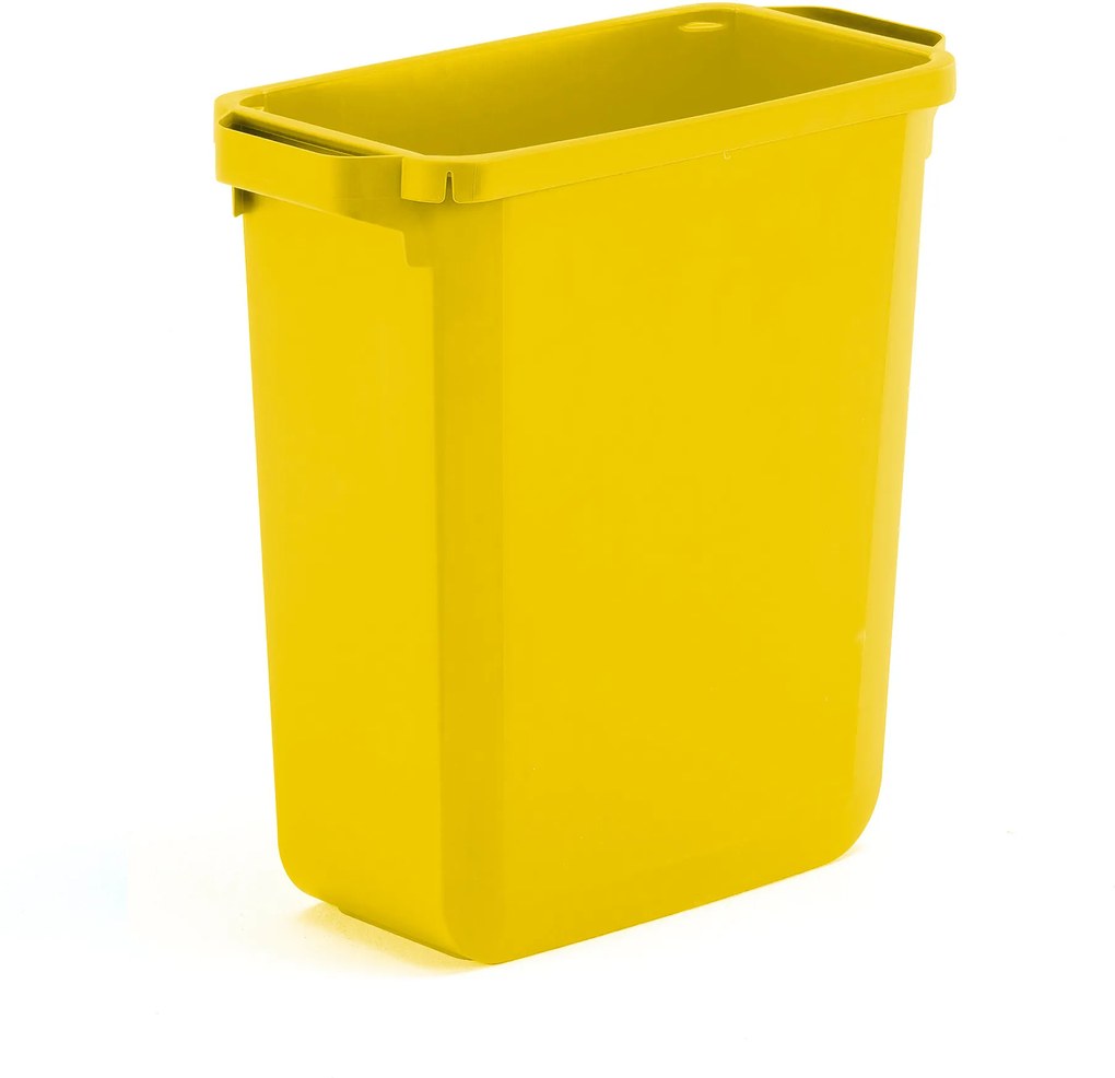 Odpadkový kôš na triedenie odpadu Oliver, objem 60 L, žltý