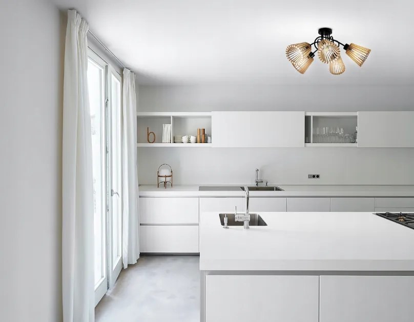 BERGE LED stropné svietidlo LOFT - 5xE27 - LUCA04