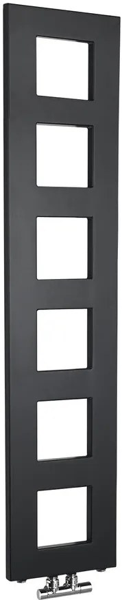 Sapho Sapho, BLOCK vykurovacie teleso 280x1330 mm, čierna matná, IR181