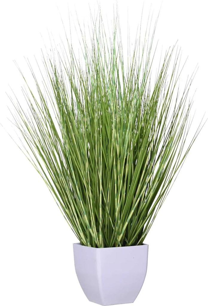 Umelá tráva v kvetináči ZEBRA, plast, výška 60 cm, zelená