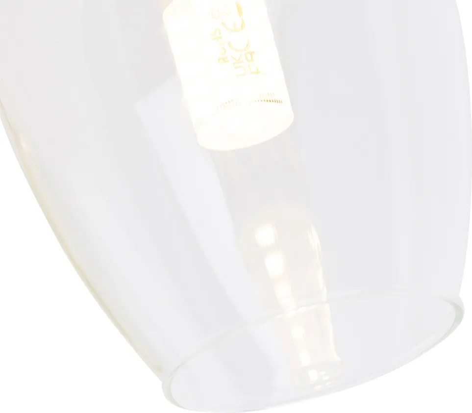 Inteligentná nástenná lampa zlatá so sklom vrátane Wifi G9 - Elien