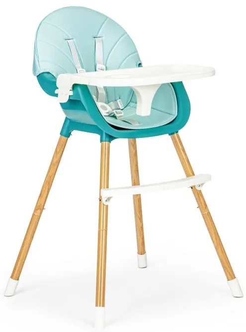 Jedálenská stolička pre deti 2v1 Ecotoys, 004 Blue