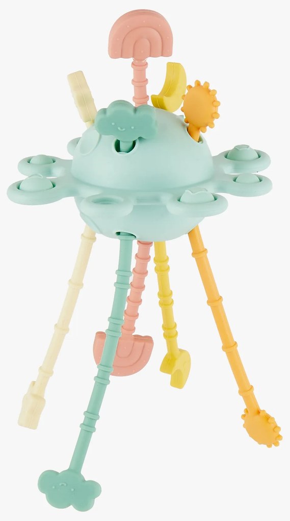 Bieco - Silikónová motorická hračka s aktivitami - eucalyptus