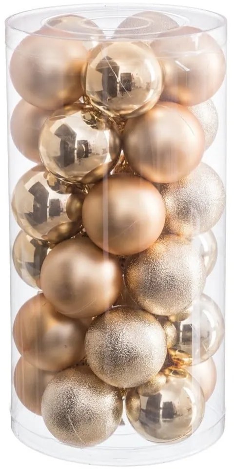 Vianočné gule v súprave 30 ks ø 6 cm – Casa Selección