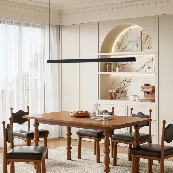 Immax NEO 07308L-LED stmievateľný luster na lankách MADEIRA 44W/230V Wi-Fi Tuya 202 cm čierny