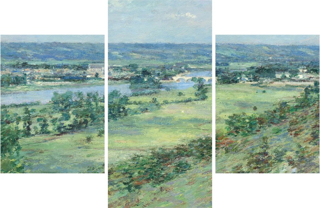 Obraz - Theodore Robinson, The Valley of the Seine, From the Hills of Giverny, reprodukcia (90x60 cm)