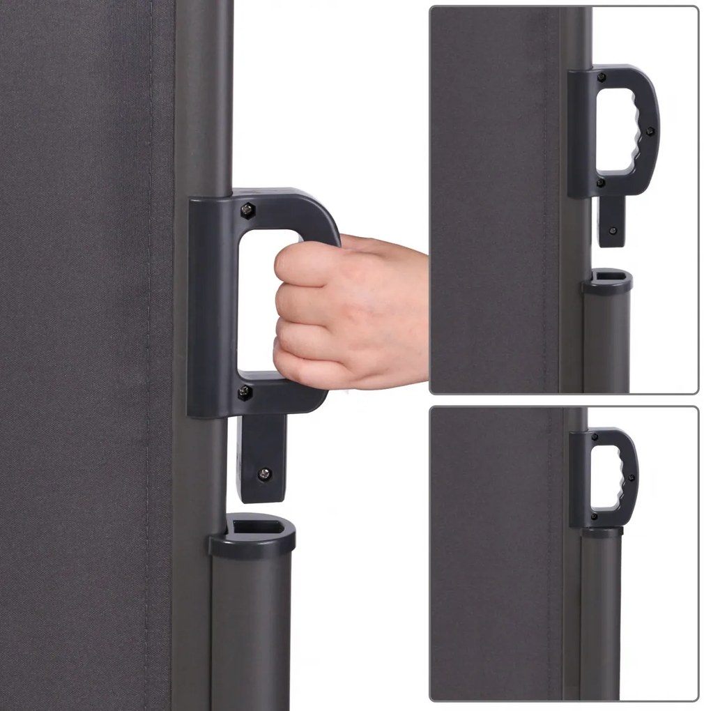 Bočná markíza Lovington - 180 x 300 cm, hliník antracit